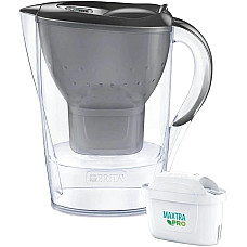 Фільтр-глечик Brita Marella XL Memo MXPro 3.5л (2л очищеної води) з фільтр-картриджем, сірий
