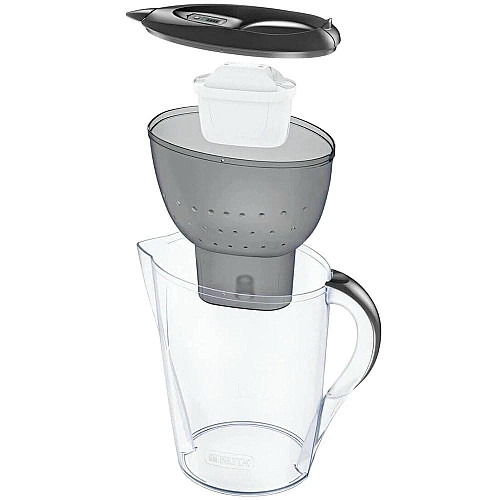 Фильтр-кувшин Brita Marella XL Memo MXPro 3.5л (2л очищенной воды) с фильтр-картриджем, серый