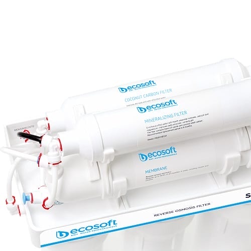 Фильтр обратного осмоса Ecosoft Standard 6-50M с минерализатором, мембрана 50gpd, кран капля