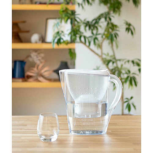 Фильтр-кувшин Brita Marella XL Memo MXPro 3.5л (2л очищенной воды) с фильтр-картриджем, синий