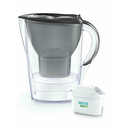 Фильтр-кувшин Brita Marella Memo MXPro 2.4л (1.4л очищенной воды) с фильтр-картриджем графит 3шт
