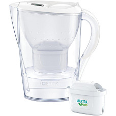 Фільтр-глечик Brita Marella Memo MXPro 2.4л (1.4л очищеної води) з фільтр-картриджем, білий