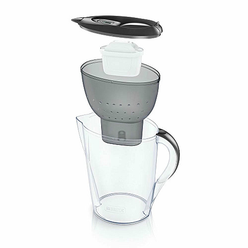 Фільтр-глечик Brita Marella Memo MXPro 2.4л (1.4л очищеної води) з фільтр-картриджем, графіт