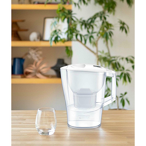 Фильтр-кувшин Brita Aluna Memo MXPro 2.4л (1.4л очищенной воды) с фильтр-картриджем, белый