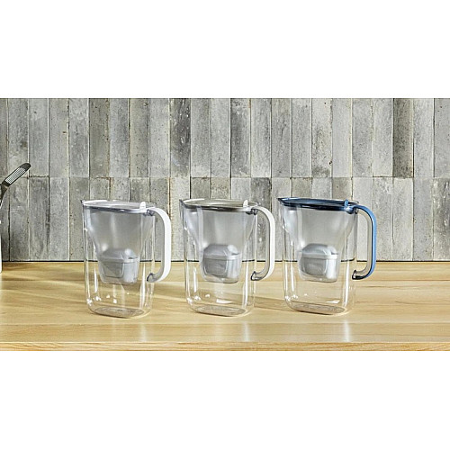 Фільтр-глечик Brita Style Essential MXPro 2.4л (1.4л очищеної води) + 2 картриджа сіро-блакитний