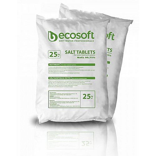 Сіль таблетована Ecosoft ECOSIL 25кг