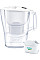 Фильтр-кувшин Brita Aluna Memo MXPro 2.4л (1.4л очищенной воды) с фильтр-картриджем, белый