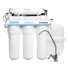 Фільтр зворотного осмосу Ecosoft Standard 5-50P з помпою, мембрана 50gpd, кран капля