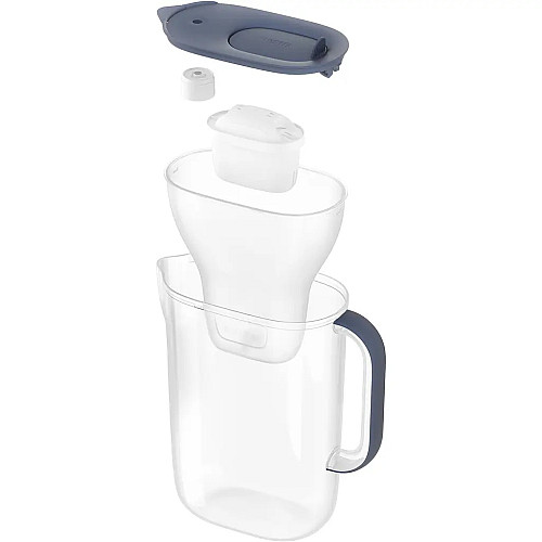 Фільтр-глечик Brita Style Essential MXPro 2.4л (1.4л очищеної води) + 2 картриджа сіро-блакитний