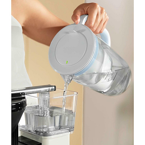 Фильтр-кувшин Brita Glass Jug One стеклянный 2.5л (1.7л очищенной воды) с фильтр-картриджем, синий