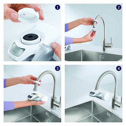 Фільтр проточний Brita ON TAP V System, 4 ступені фільтрації, монтаж на кран.