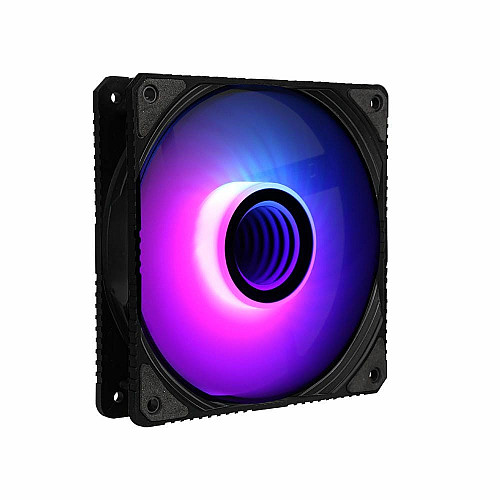 Корпусный вентилятор 2E GAMING Air Cool Infinity ACF120IW-ARGB, 120мм, 1200rpm, 3pin, 3pin+5VARGB, 23dBa, черный