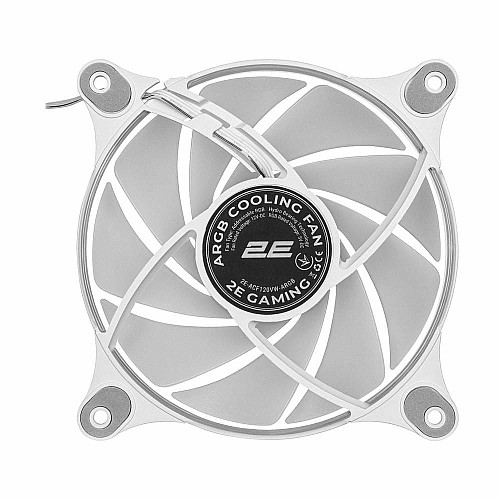 Корпусний вентилятор 2E GAMING Air Cool ACF120VW-ARGB 120мм, 1200rpm, 4pin, 23dBa, білий