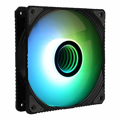 Корпусный вентилятор 2E GAMING Air Cool Infinity ACF120IW-ARGB, 120мм, 1200rpm, 3pin, 3pin+5VARGB, 23dBa, черный