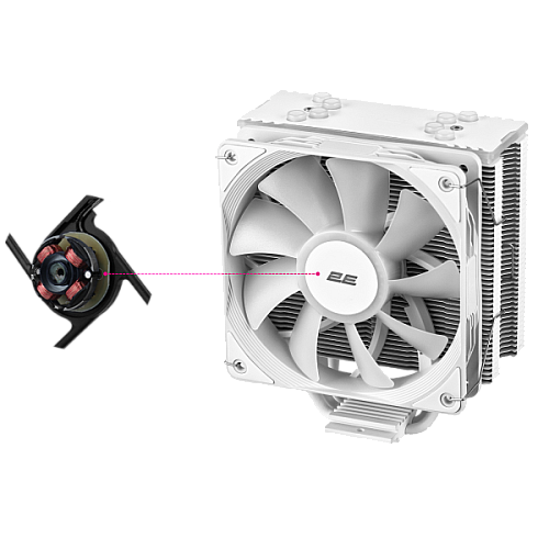 Процесорний кулер 2E GAMING Air Cool ACN120W-ARGB, LGA1851, 1700, 1200, 115x, 1366, AM5, AM4, AM3, AM3+, AM2 ,AM2+, FM2, FM1 4pin PWM, 3pin +5VARGB, TDP 180W