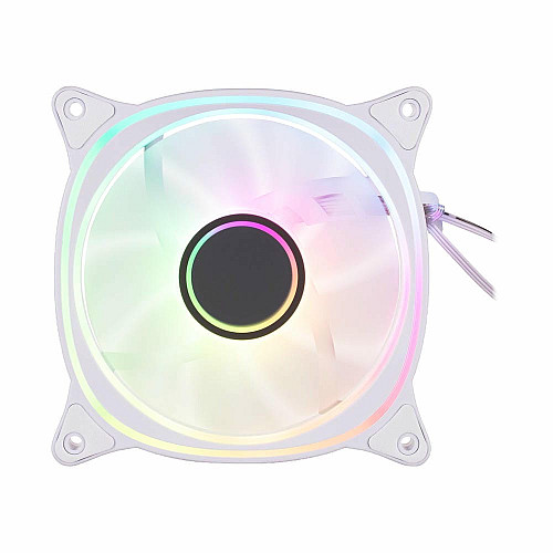 Корпусный вентилятор 2E GAMING Air Cool X Fan ACF120XB-ARGB, 120мм, 1200rpm, 3pin, 3pin +5VARGB, 20,4dBa, белый
