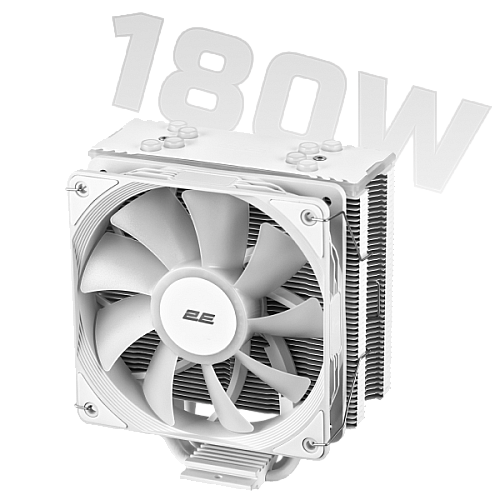 Процесорний кулер 2E GAMING Air Cool ACN120W-ARGB, LGA1851, 1700, 1200, 115x, 1366, AM5, AM4, AM3, AM3+, AM2 ,AM2+, FM2, FM1 4pin PWM, 3pin +5VARGB, TDP 180W