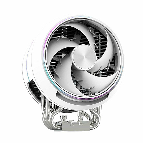 Процессорный кулер Zalman ZET5, ARGB LGA 1851, 1700, 1200, 115x, AM5, AM4, 4pin PWM, 3pin+5VARGB, TDP200W, белый