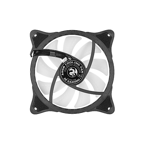 Корпусний вентилятор 2E GAMING F120IR-ARGB, 120мм, 1200rpm, 3pin, 3pin +5VARGB, 25.3dBa, чорний