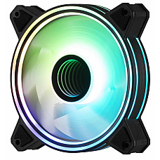 Корпусний вентилятор 2E GAMING Air Cool Infinity M ACF120IMW-ARGB, 120мм, 1200rpm, 3pin, 3pin +5VARGB, 22dBa, чорний