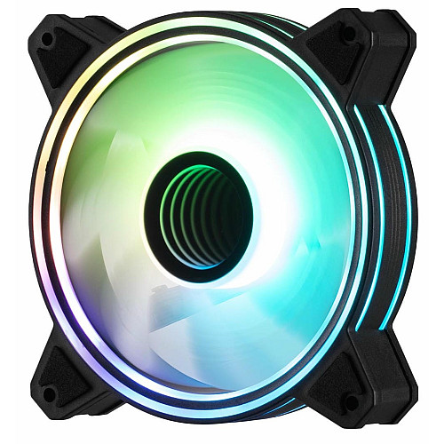 Корпусний вентилятор 2E GAMING Air Cool Infinity M ACF120IMW-ARGB, 120мм, 1200rpm, 3pin, 3pin +5VARGB, 22dBa, чорний