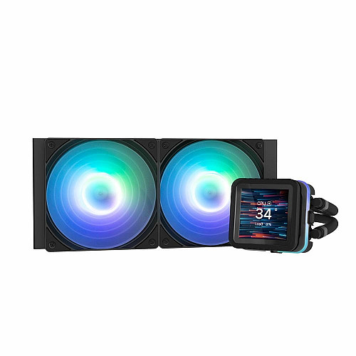Система жидкостного охлаждения Zalman Alpha 2DS A24 ARGB, LGA1851, 1700, 1200, 115x, AM5, AM4, TDP 320W, черный