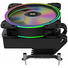Процесорний кулер 2E GAMING Air Cool AC120T4-ARGB, LGA1851, 1700, 1200, 115x, 1366, AM5, AM4, AM3, AM3+, 4pin PWM, 3pin +5VARGB, TDP 130W