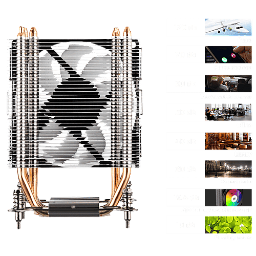 Процессорный кулер 2E GAMING Air Cool AC90D4-ARGB, LGA1851, 1700, 1200, 1366, 115x, AM5, AM4, AM3, AM3+, 4pin PWM, TDP 130W
