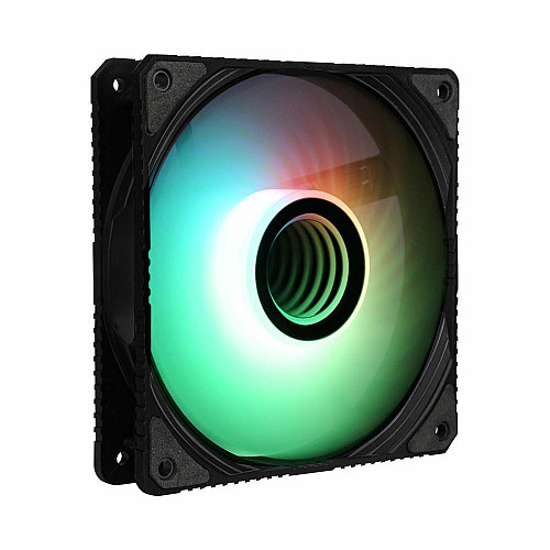 Корпусный вентилятор 2E GAMING Air Cool Infinity ACF120IW-ARGB, 120мм, 1200rpm, 3pin, 3pin+5VARGB, 23dBa, черный