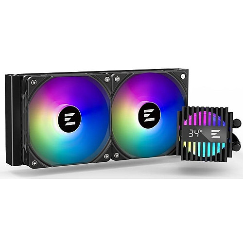 Система жидкостного охлаждения Zalman Alpha 2 A24 ARGB, LGA1851, 1700, 1200, 115x, AM5, AM4, TDP 320W, черный