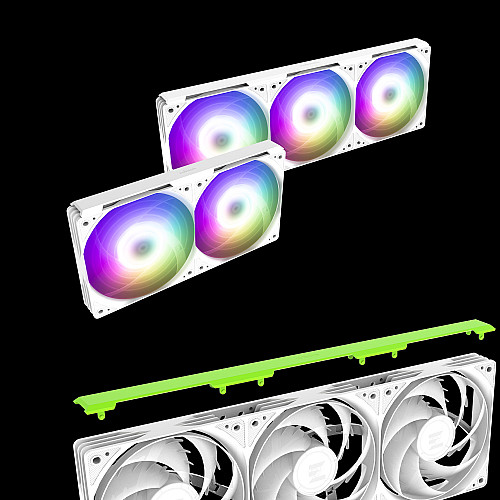 Система рідинного оxолодження  Zalman Alpha 2SE A36 ARGB, LGA1851, 1700, 1200, 115x, AM5, AM4, TDP 350W, білий