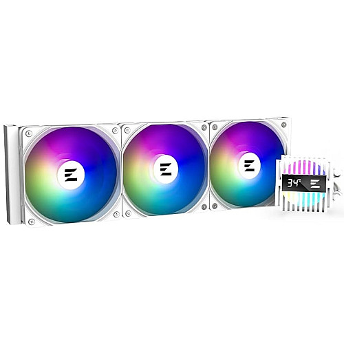 Система жидкостного охлаждения Zalman Alpha 2 A36 ARGB, LGA1851, 1700, 1200, 115x, AM5, AM4, TDP 360W, белый