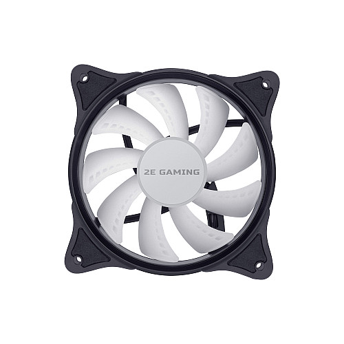 Корпусний вентилятор 2E GAMING F120IR-ARGB, 120мм, 1200rpm, 3pin, 3pin +5VARGB, 25.3dBa, чорний