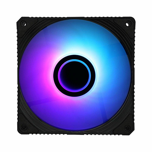 Корпусный вентилятор 2E GAMING Air Cool Infinity ACF120IW-ARGB, 120мм, 1200rpm, 3pin, 3pin+5VARGB, 23dBa, черный