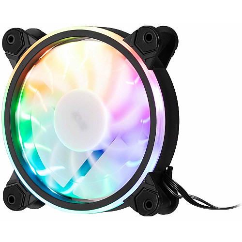 Корпусний вентилятор 2E GAMING Air Cool ACF1206-ARGB, 120мм, 1200rpm, 6pin, 25dBa, чорний