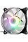 Корпусний вентилятор 2E GAMING Air Cool ACF120VRB-ARGB 120мм, 1200rpm, 4pin, 23dBa, reversed, чорний