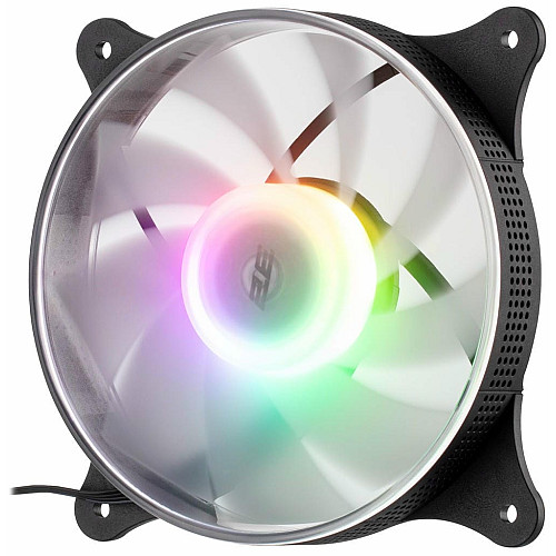 Корпусний вентилятор 2E GAMING Air Cool ACF120VRB-ARGB 120мм, 1200rpm, 4pin, 23dBa, reversed, чорний