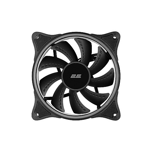 Корпусний вентилятор 2E GAMING F120OR-ARGB, 120мм, 1200rpm, 3pin, 3pin +5VARGB, 25.3dBa, чорний