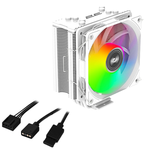 Процесорний кулер 2E GAMING Air Cool ACN120W-ARGB, LGA1851, 1700, 1200, 115x, 1366, AM5, AM4, AM3, AM3+, AM2 ,AM2+, FM2, FM1 4pin PWM, 3pin +5VARGB, TDP 180W