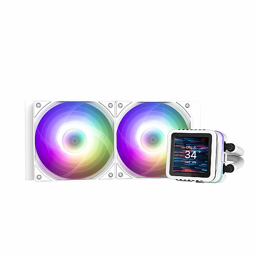Система жидкостного охлаждения Zalman Alpha 2DS A24 ARGB, LGA1851, 1700, 1200, 115x, AM5, AM4, TDP 320W, белый
