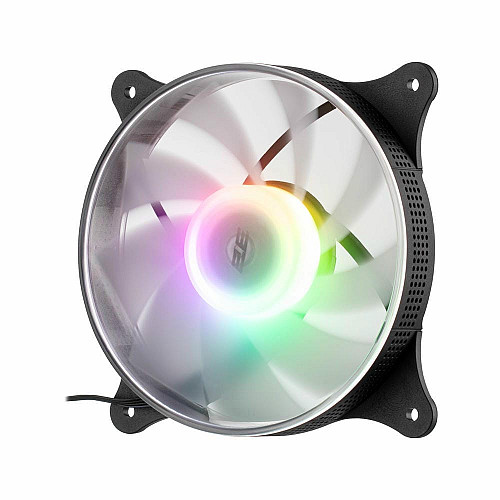 Корпусний вентилятор 2E GAMING Air Cool ACF120VRB-ARGB 120мм, 1200rpm, 4pin, 23dBa, reversed, чорний