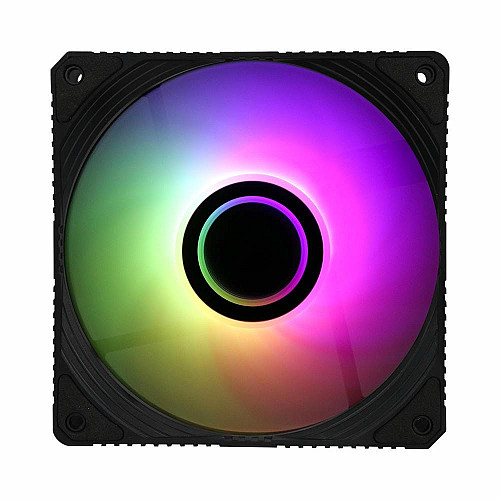 Корпусный вентилятор 2E GAMING Air Cool Infinity ACF120IW-ARGB, 120мм, 1200rpm, 3pin, 3pin+5VARGB, 23dBa, черный