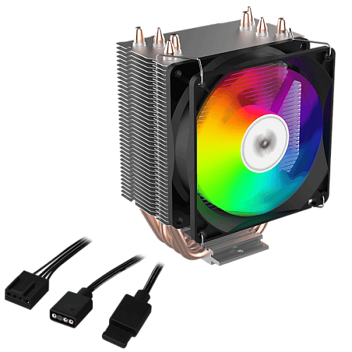 Процессорный кулер 2E GAMING Air Cool AC90D4-ARGB, LGA1851, 1700, 1200, 1366, 115x, AM5, AM4, AM3, AM3+, 4pin PWM, TDP 130W