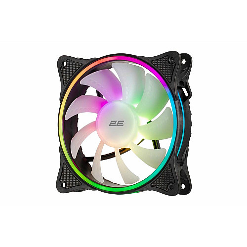 Корпусный вентилятор 2E GAMING F120OI-ARGB, 120мм, 1200rpm, 3pin, 3pin+5VARGB, 25.3dBa, черный