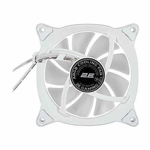 Корпусный вентилятор 2E GAMING Air Cool X Fan ACF120XB-ARGB, 120мм, 1200rpm, 3pin, 3pin +5VARGB, 20,4dBa, белый
