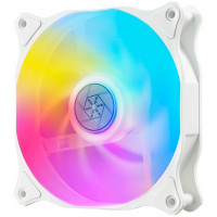 Корпусний вентилятор SilverStone Air Blazer 120RW-ARGB, 120мм, 600-2200rpm, 4pin PWM, 3pin +5VARGB, 7.4-35.6dBa, білий