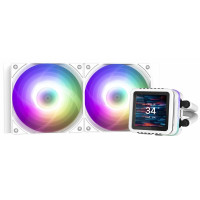 Система рідинного оxолодження  Zalman Alpha 2DS A24 ARGB, LGA1851, 1700, 1200, 115x, AM5, AM4, TDP 320W, білий