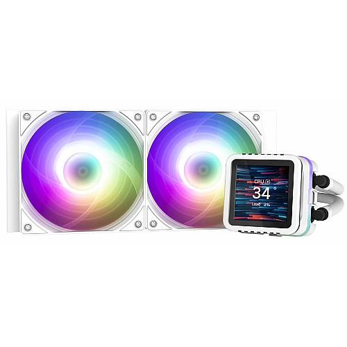 Система жидкостного охлаждения Zalman Alpha 2DS A24 ARGB, LGA1851, 1700, 1200, 115x, AM5, AM4, TDP 320W, белый