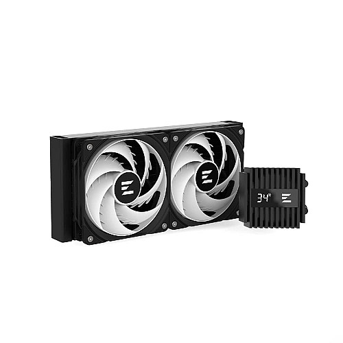 Система жидкостного охлаждения Zalman Alpha 2 A24 ARGB, LGA1851, 1700, 1200, 115x, AM5, AM4, TDP 320W, черный