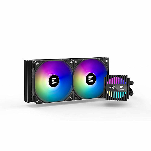 Система жидкостного охлаждения Zalman Alpha 2 A24 ARGB, LGA1851, 1700, 1200, 115x, AM5, AM4, TDP 320W, черный